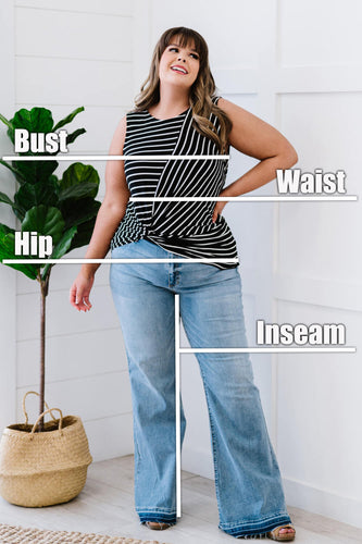 find your bust, waist, hip and inseam measurements