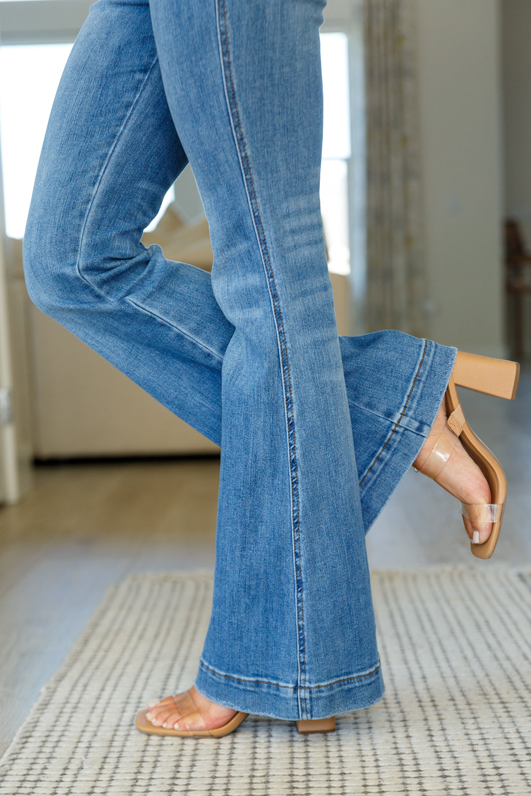 Judy Blue Retro Chic Control Top Flare Overalls