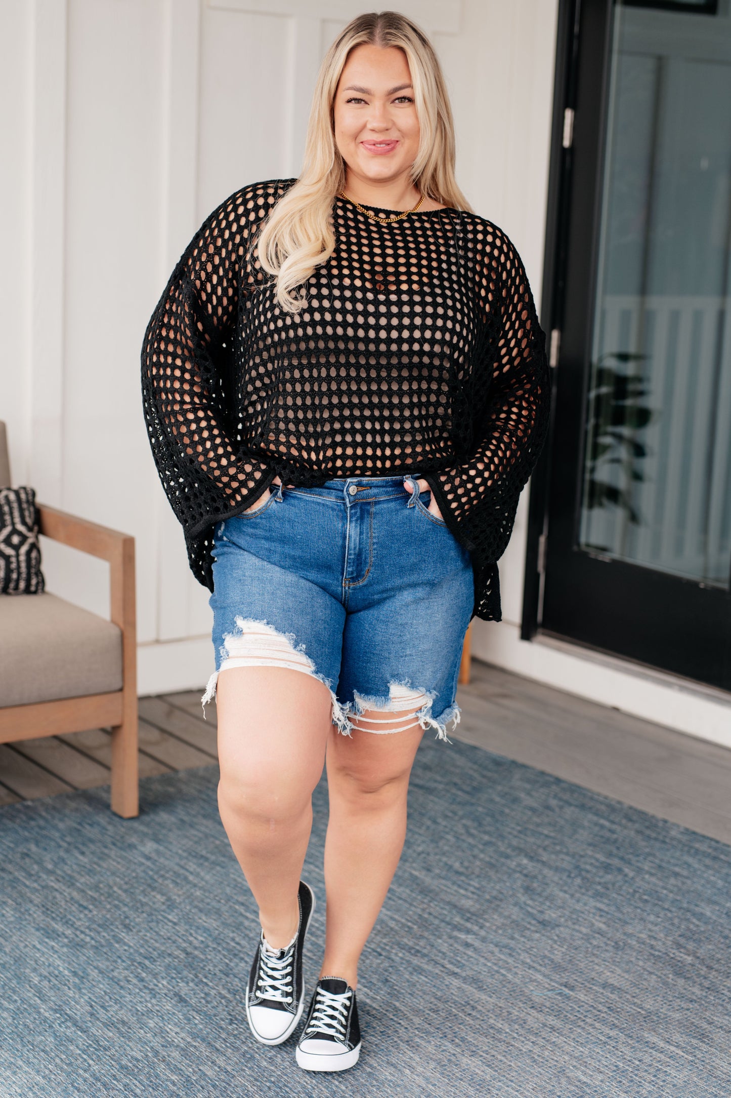 Net Gains Fishnet Sweater
