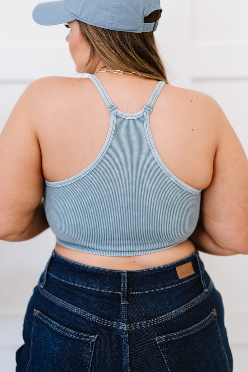 Keep On Moving Cropped Cami in Cornflower   