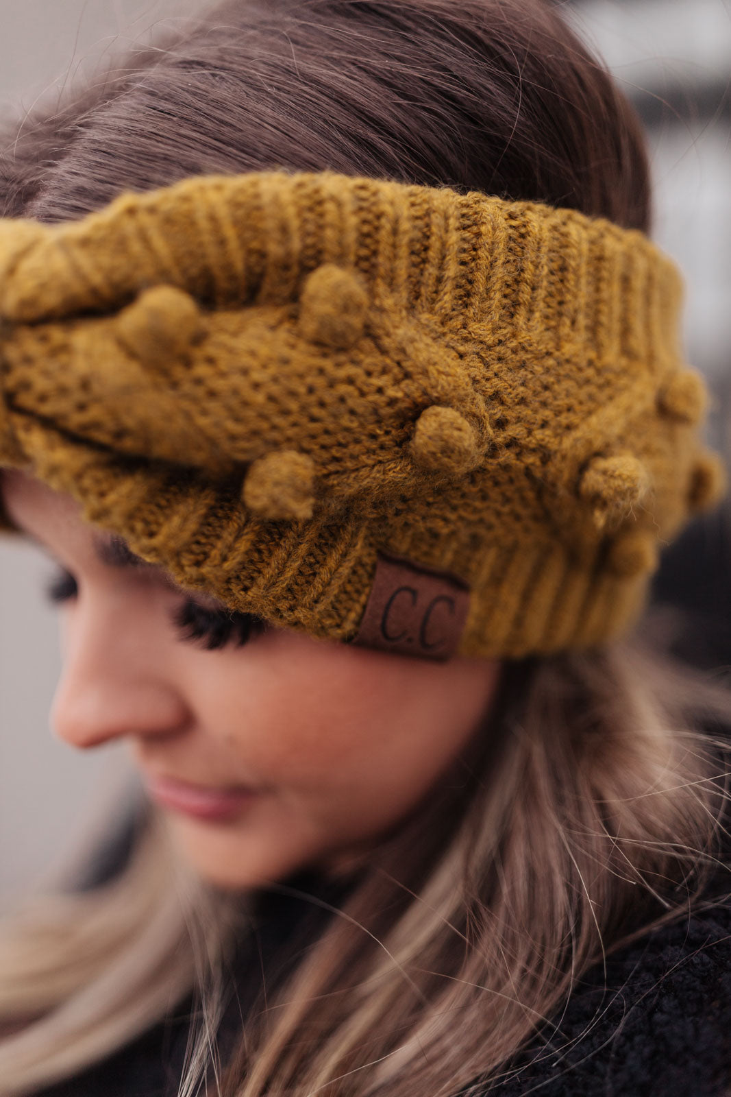 The Hug You Need Knit Head Wrap in Mustard