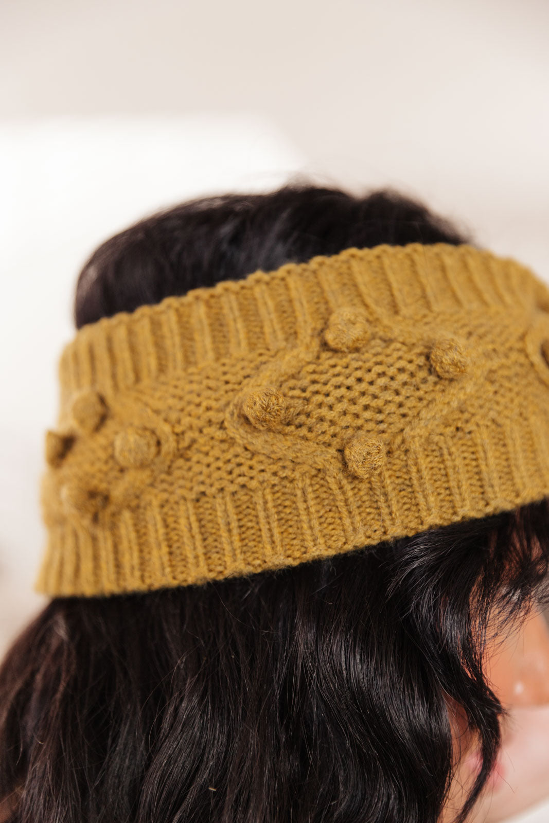 The Hug You Need Knit Head Wrap in Mustard