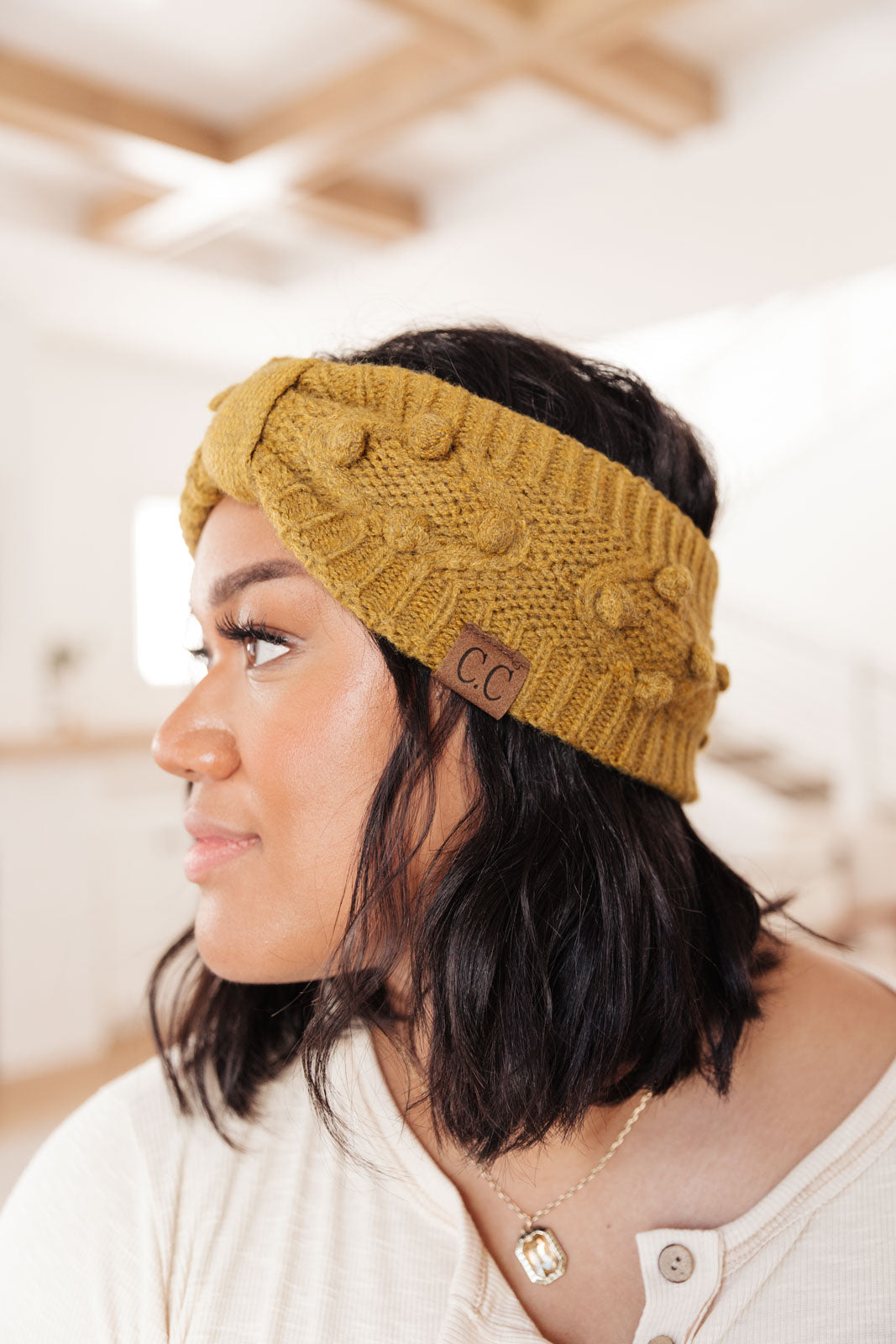 The Hug You Need Knit Head Wrap in Mustard Mustard