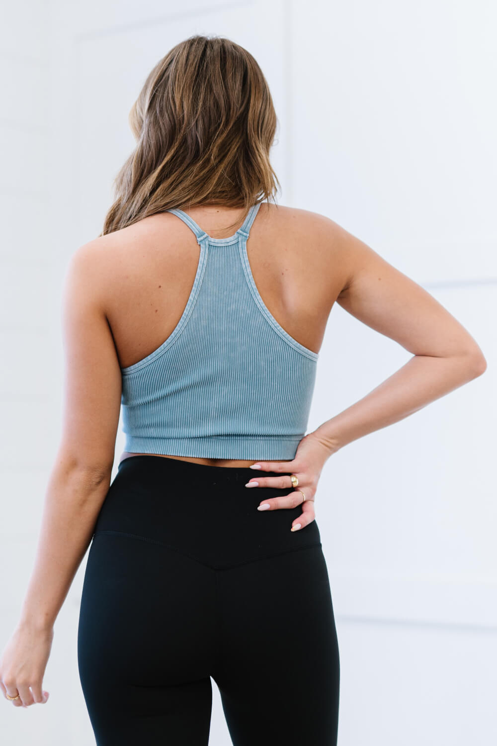 Keep On Moving Cropped Cami in Cornflower