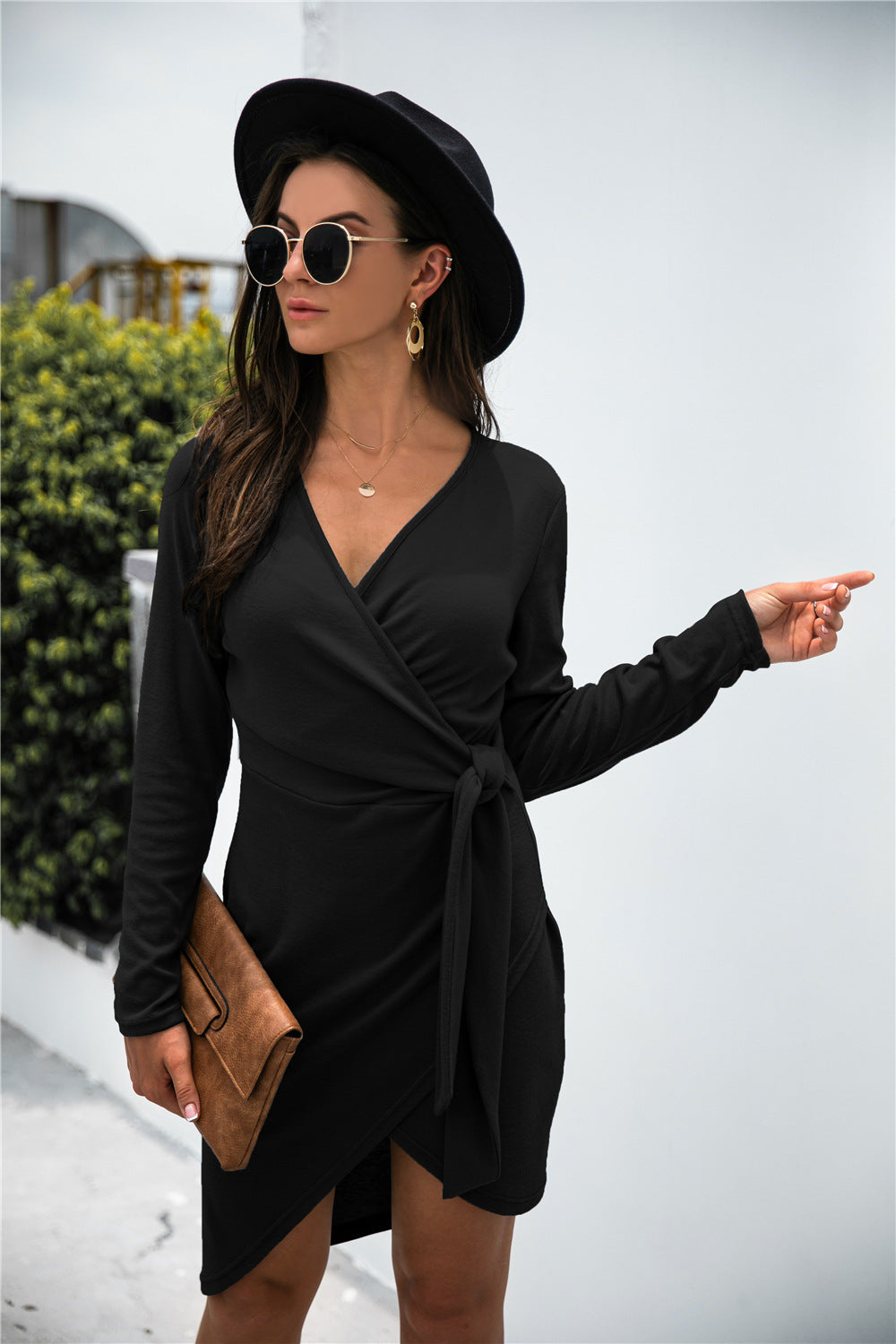 Asymmetrical Wrap Dress