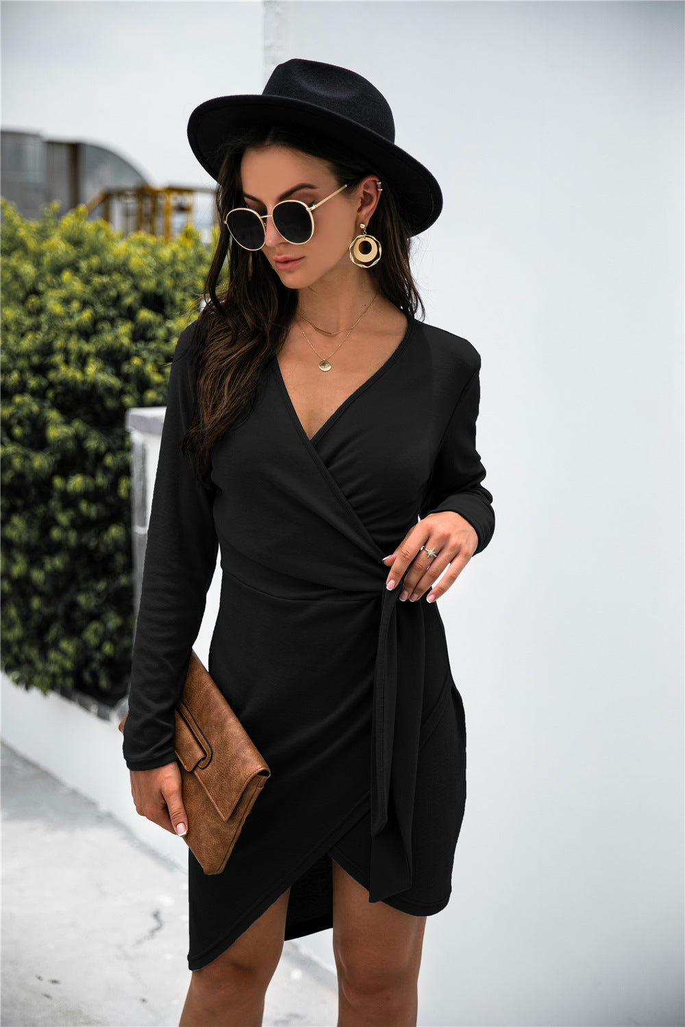 Asymmetrical Wrap Dress