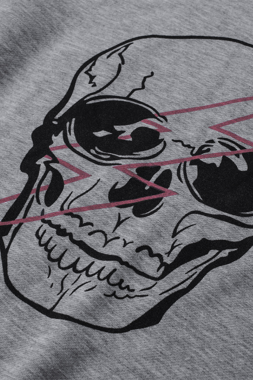 Skull and Lightning Graphic Sweatshirt