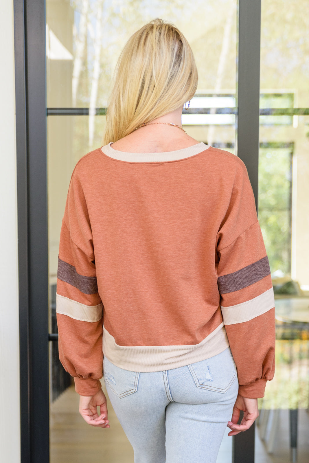 Give Me the Play Retro V-Neck Sweatshirt