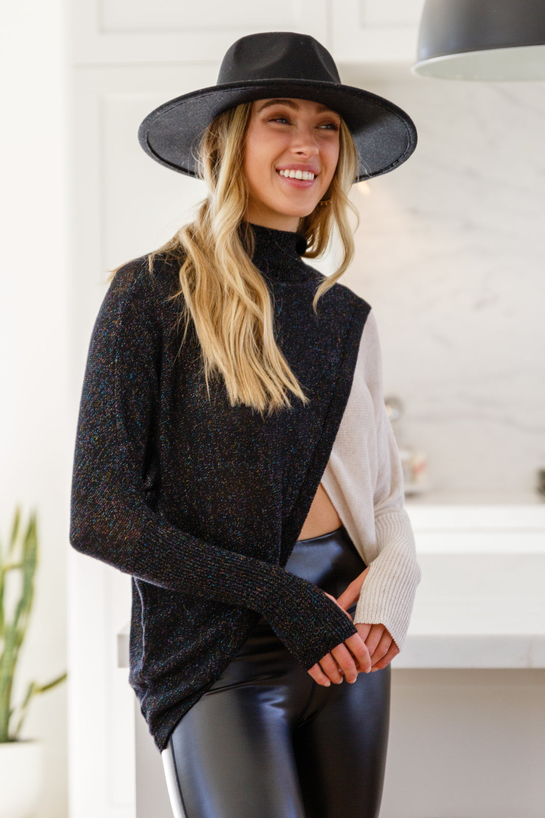 Be the Sparkle Color Blocked Sweater
