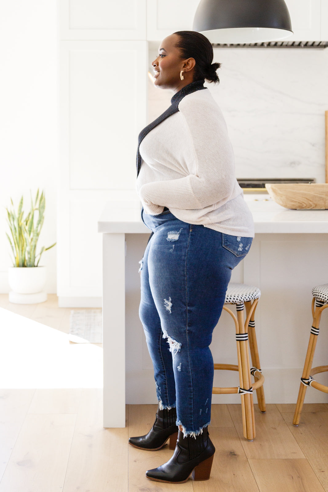 Be the Sparkle Color Blocked Sweater