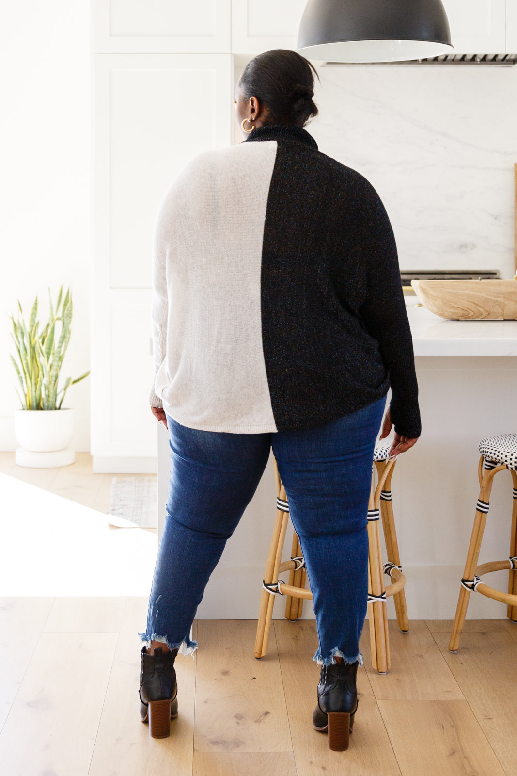 Be the Sparkle Color Blocked Sweater