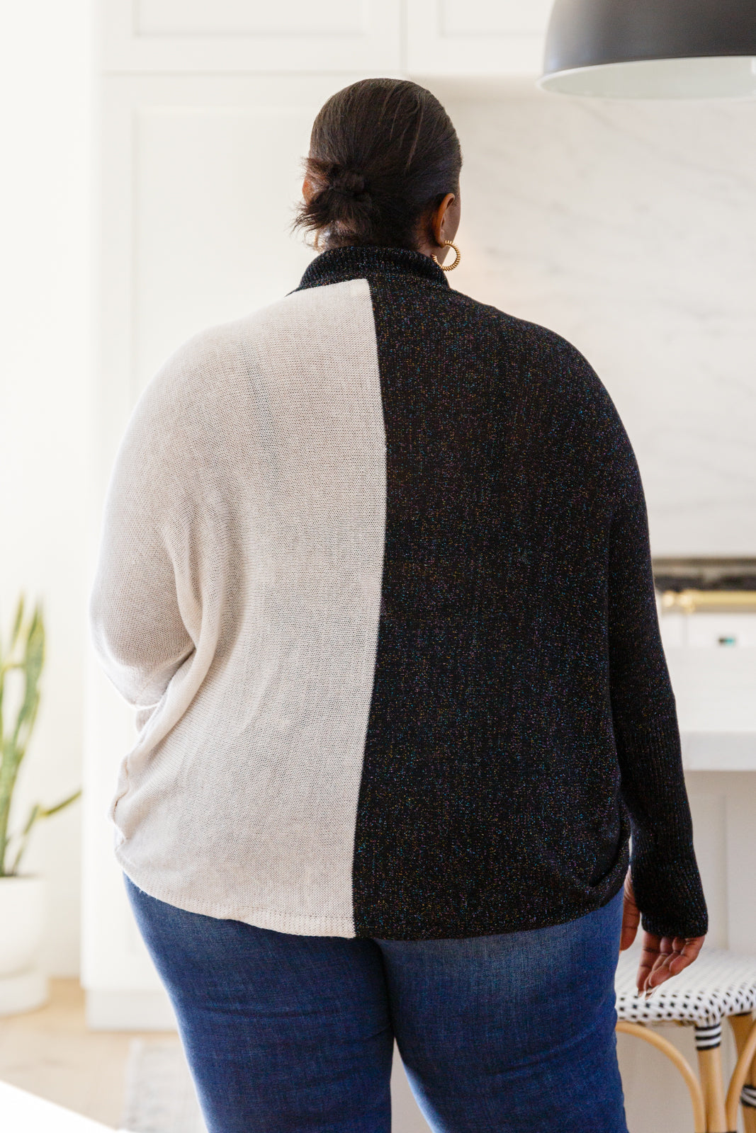 Be the Sparkle Color Blocked Sweater