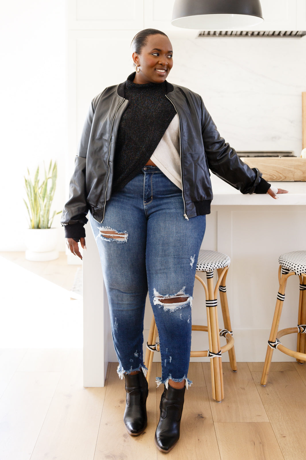 Be the Sparkle Color Blocked Sweater
