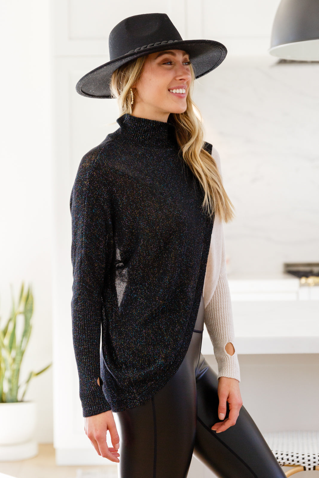 Be the Sparkle Color Blocked Sweater   