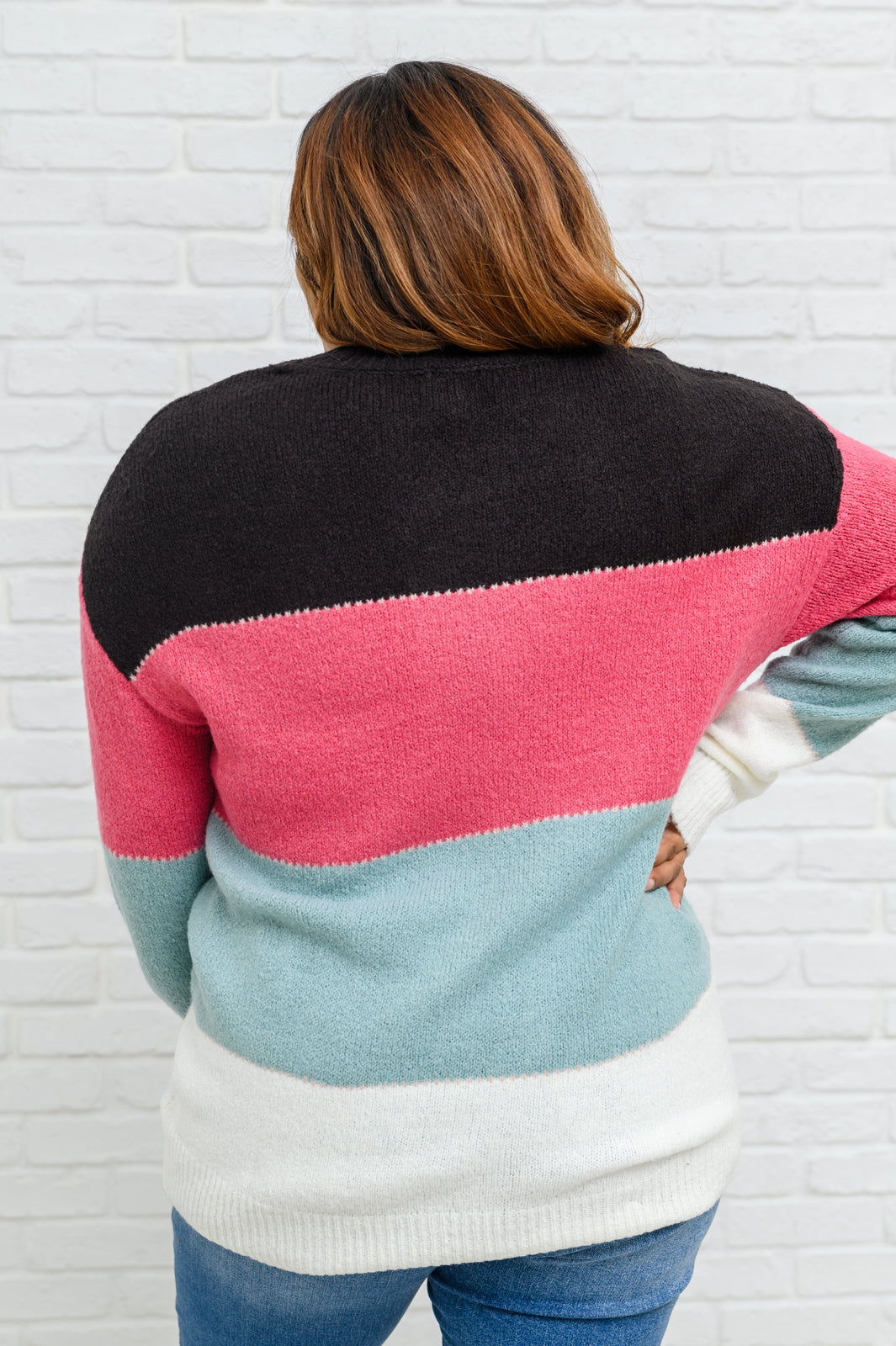 Bring the Vision Color Blocked Knit Sweater