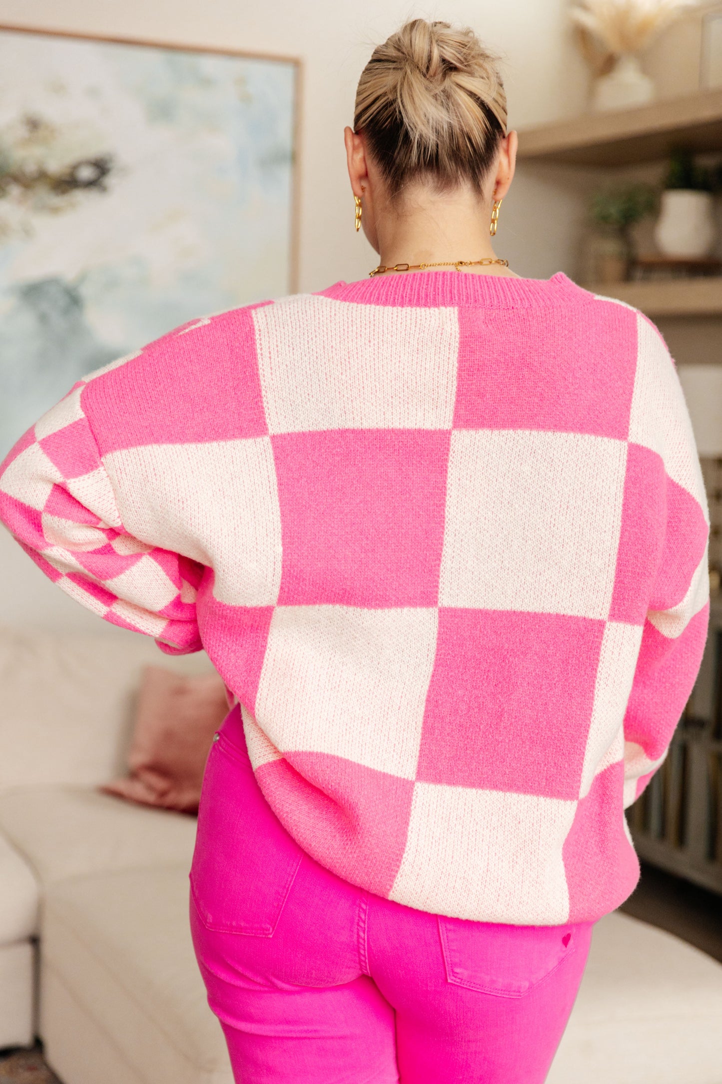 Last Lap Checkered Cardigan
