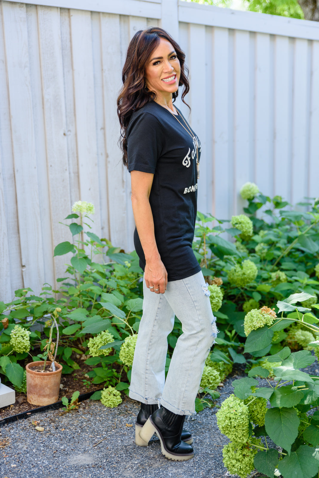 Fall Nights + Bonfire Lights Graphic Tee