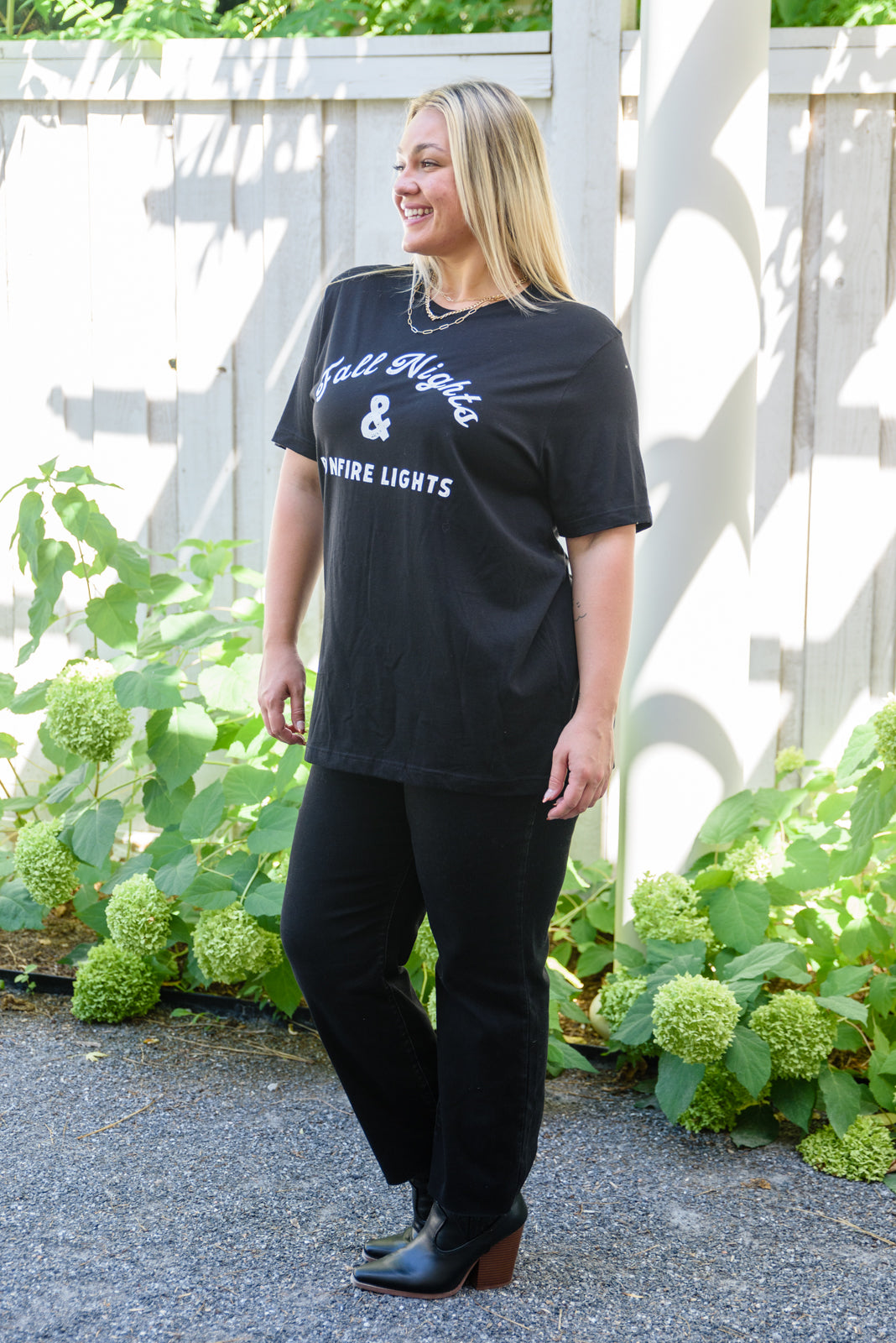Fall Nights + Bonfire Lights Graphic Tee