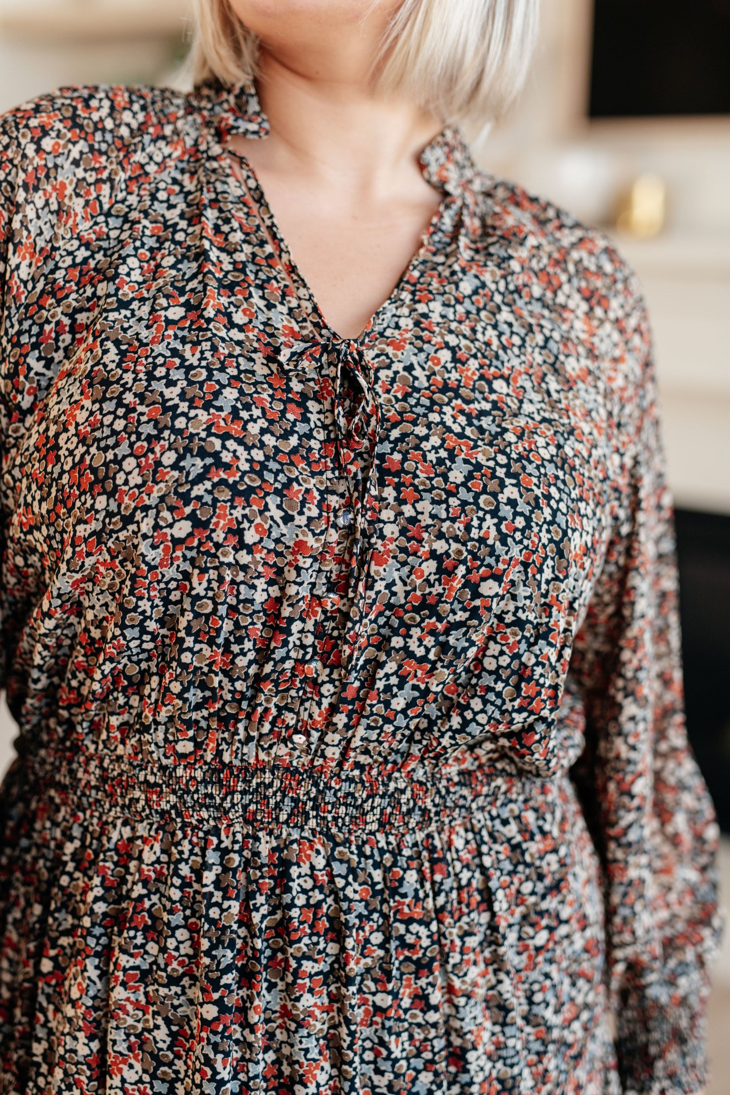 Whimsy Wonderland Ditsy Floral Maxi Dress