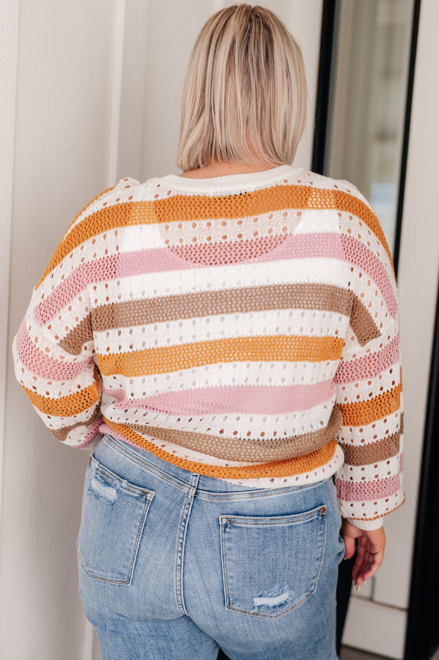 Ahead of the Curve Striped Sweater