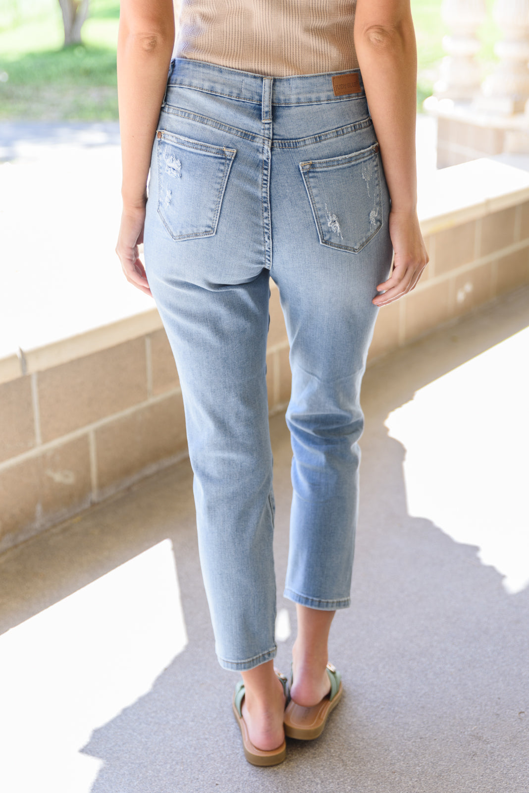 Judy Blue Florence High Waist Destroyed Boyfriend Jeans