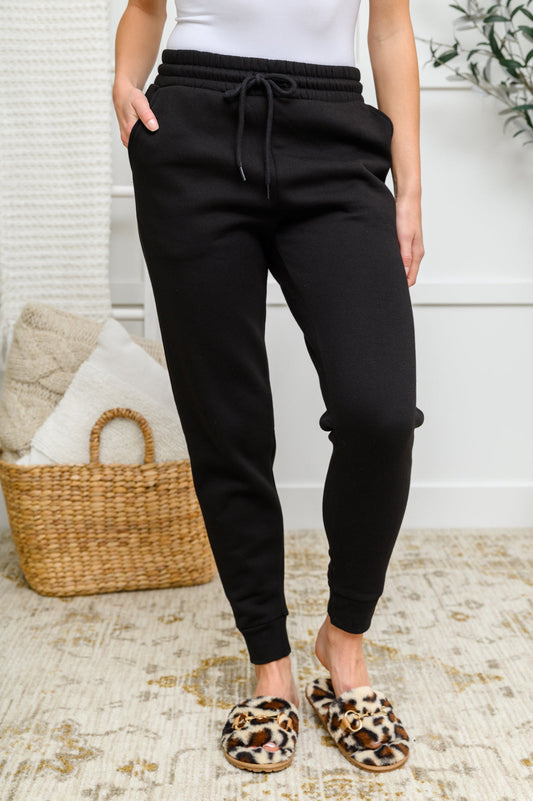 Keep it Cool French Terry Joggers In Black Black S