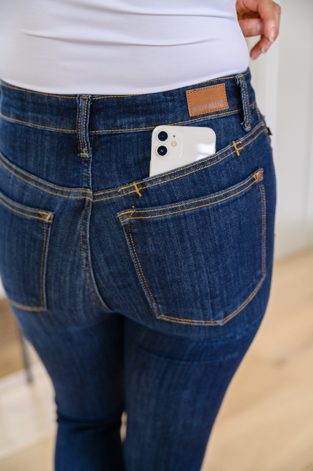 Judy Blue Call Me Back Skinny Jeans with Phone Pocket
