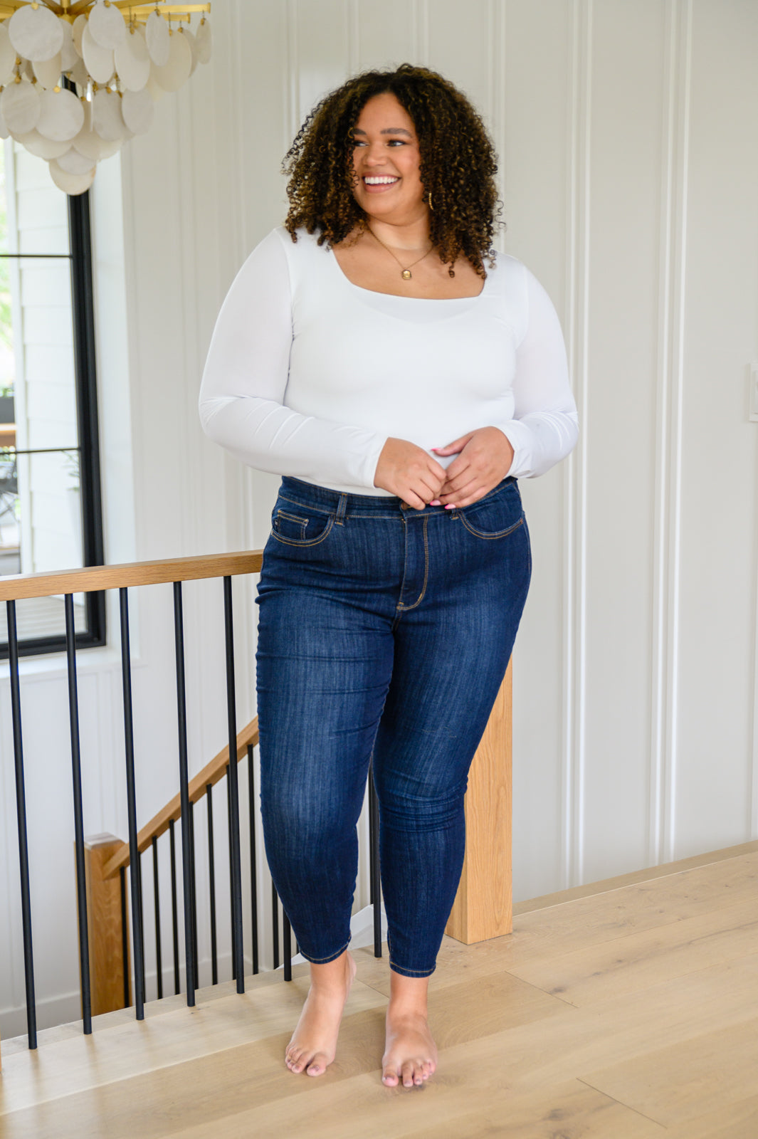 Judy Blue Call Me Back Skinny Jeans with Phone Pocket