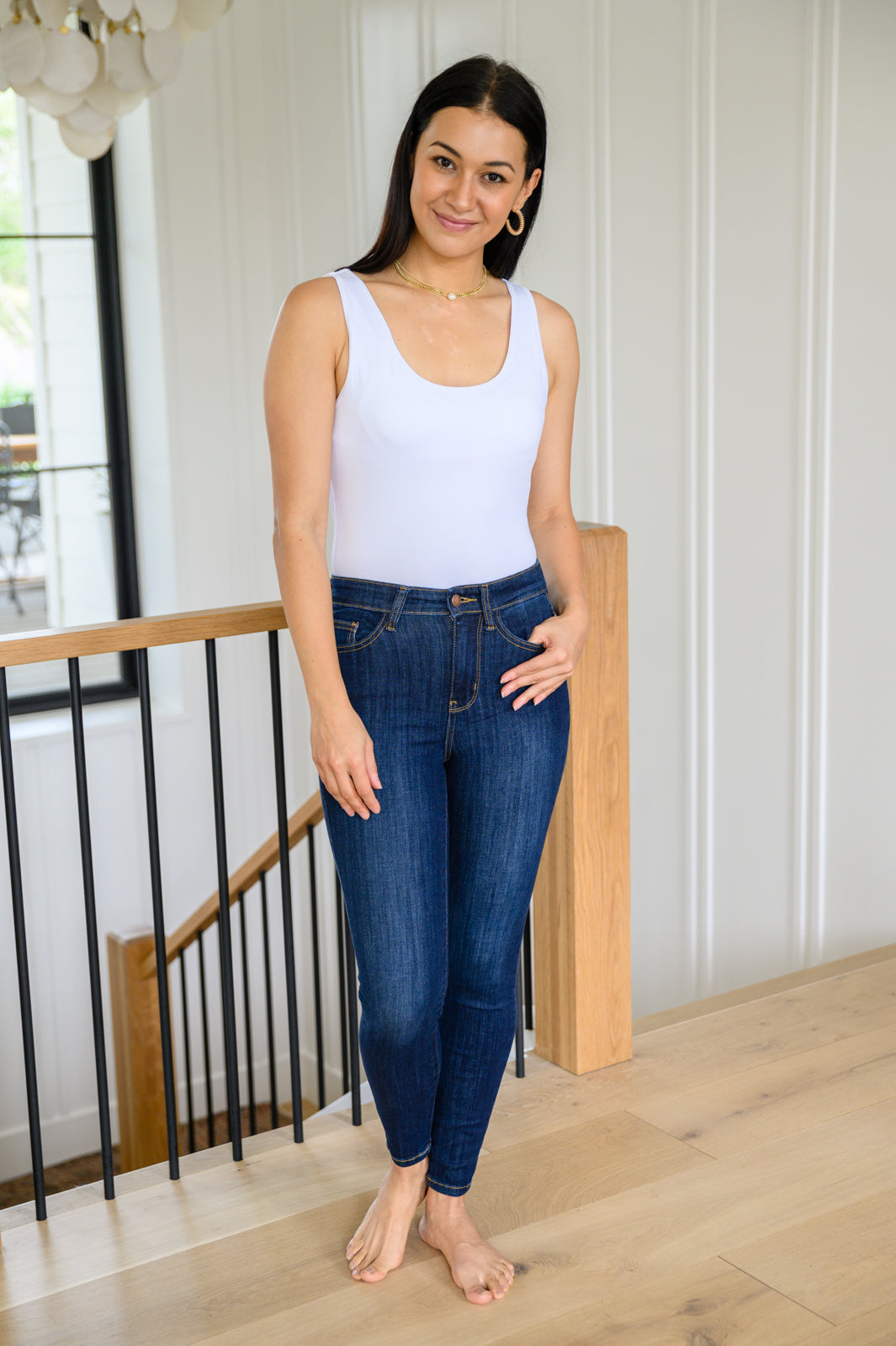 Judy Blue Call Me Back Skinny Jeans with Phone Pocket