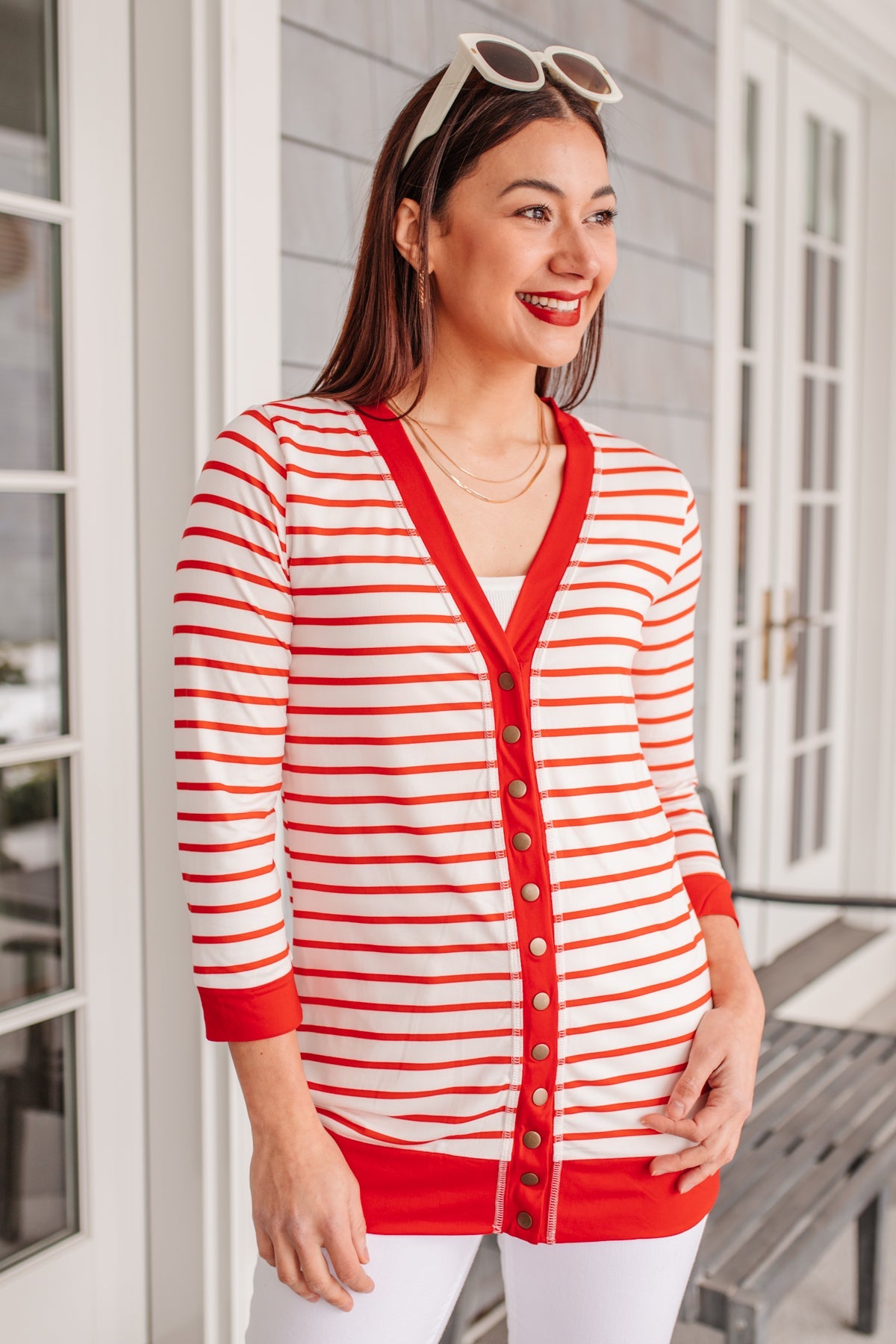Can't Forget Striped Cardigan