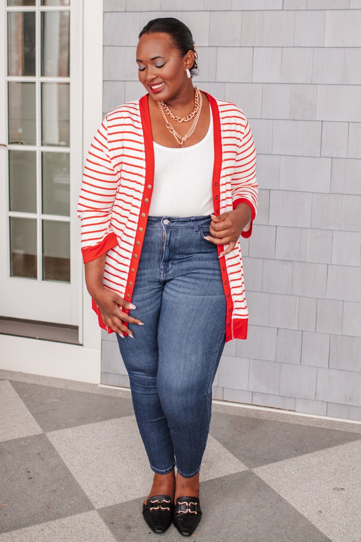 Can't Forget Striped Cardigan