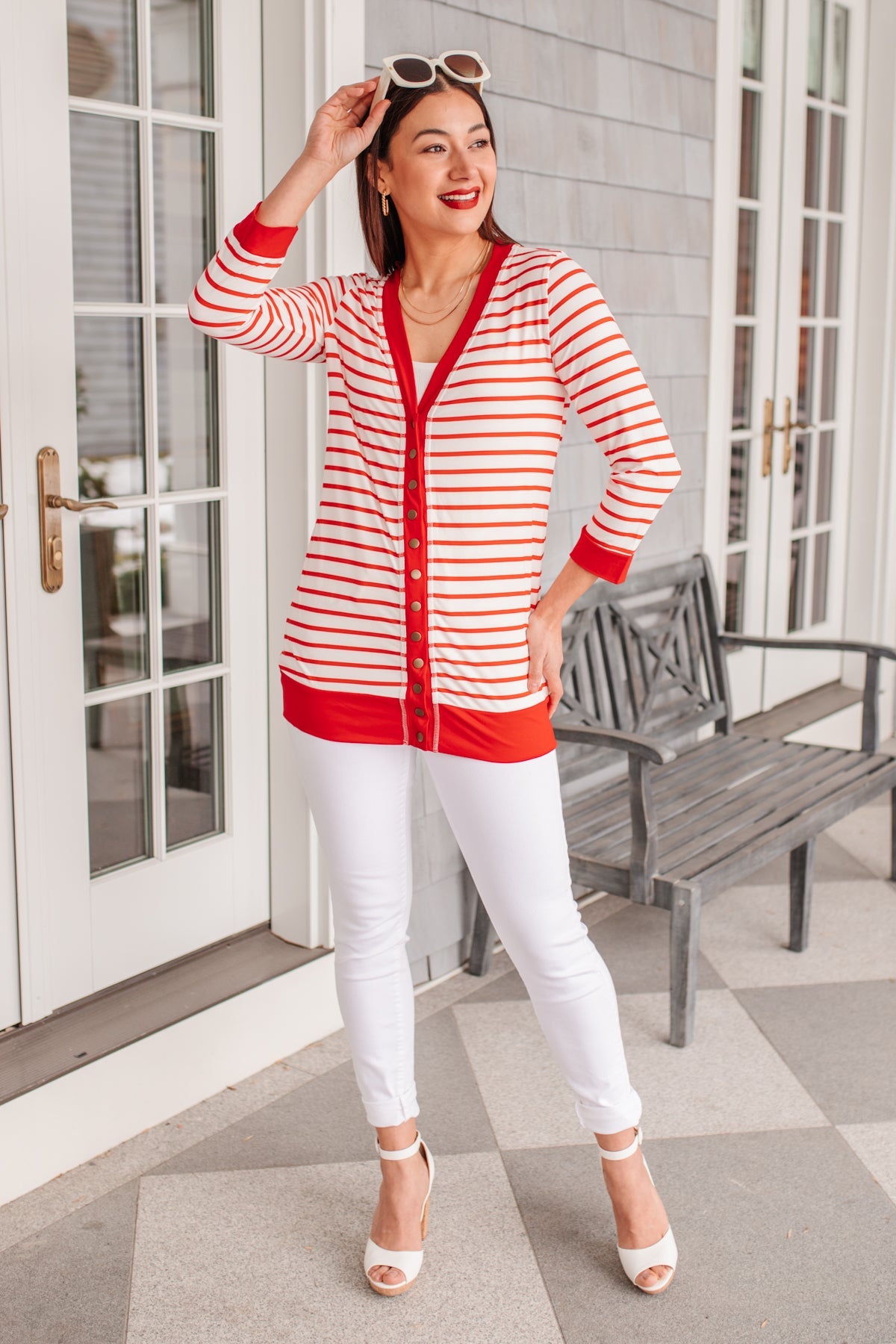 Can't Forget Striped Cardigan