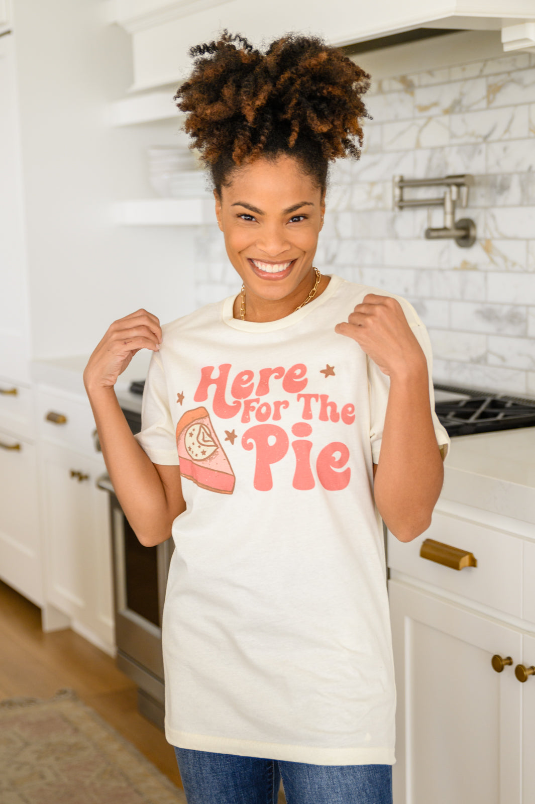 Here For The Pie Graphic Tee