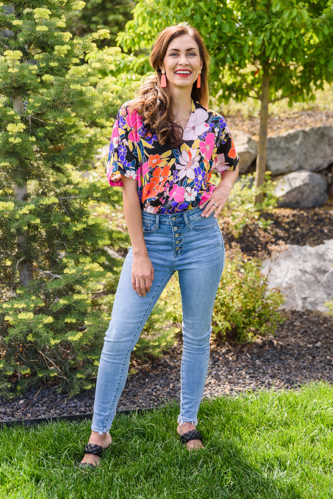 Judy Blue Mariella Hi-Rise Button Fly Skinny Jeans
