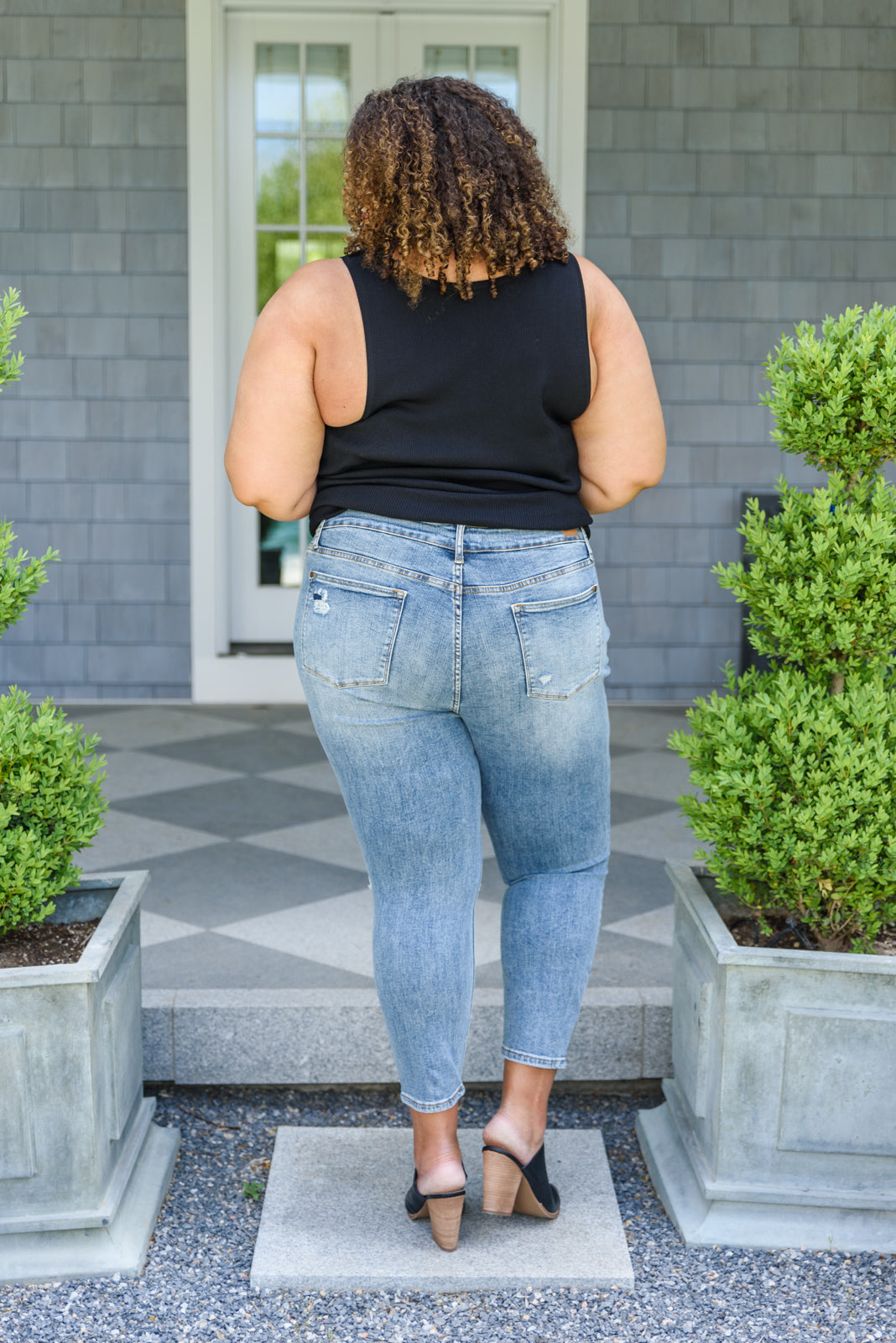 Judy Blue Annabelle High Rise Destroyed Slim Fit Jeans