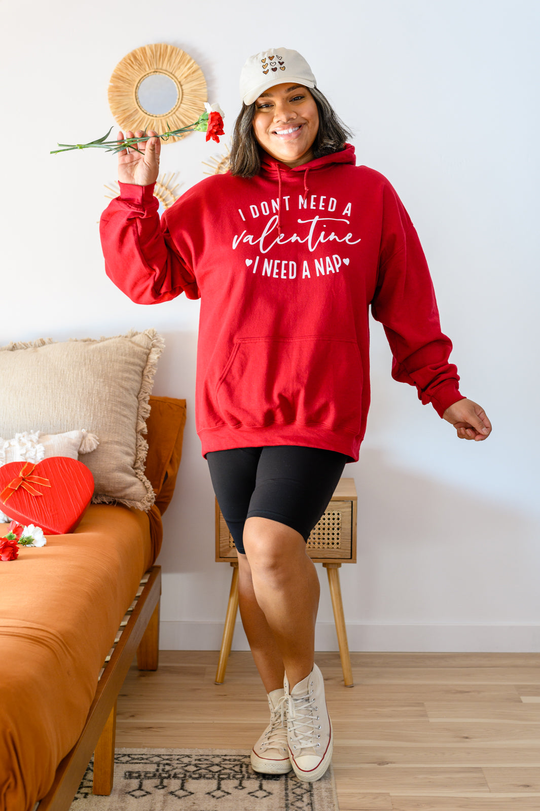 I Don't Need A Valentine Graphic Hoodie