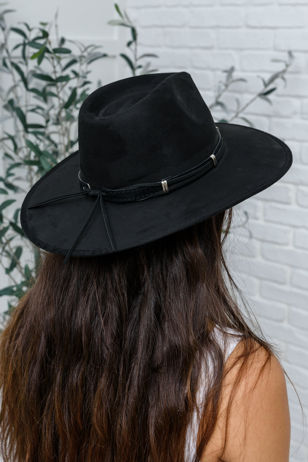 Bold Statement Black Wide Brim Hat