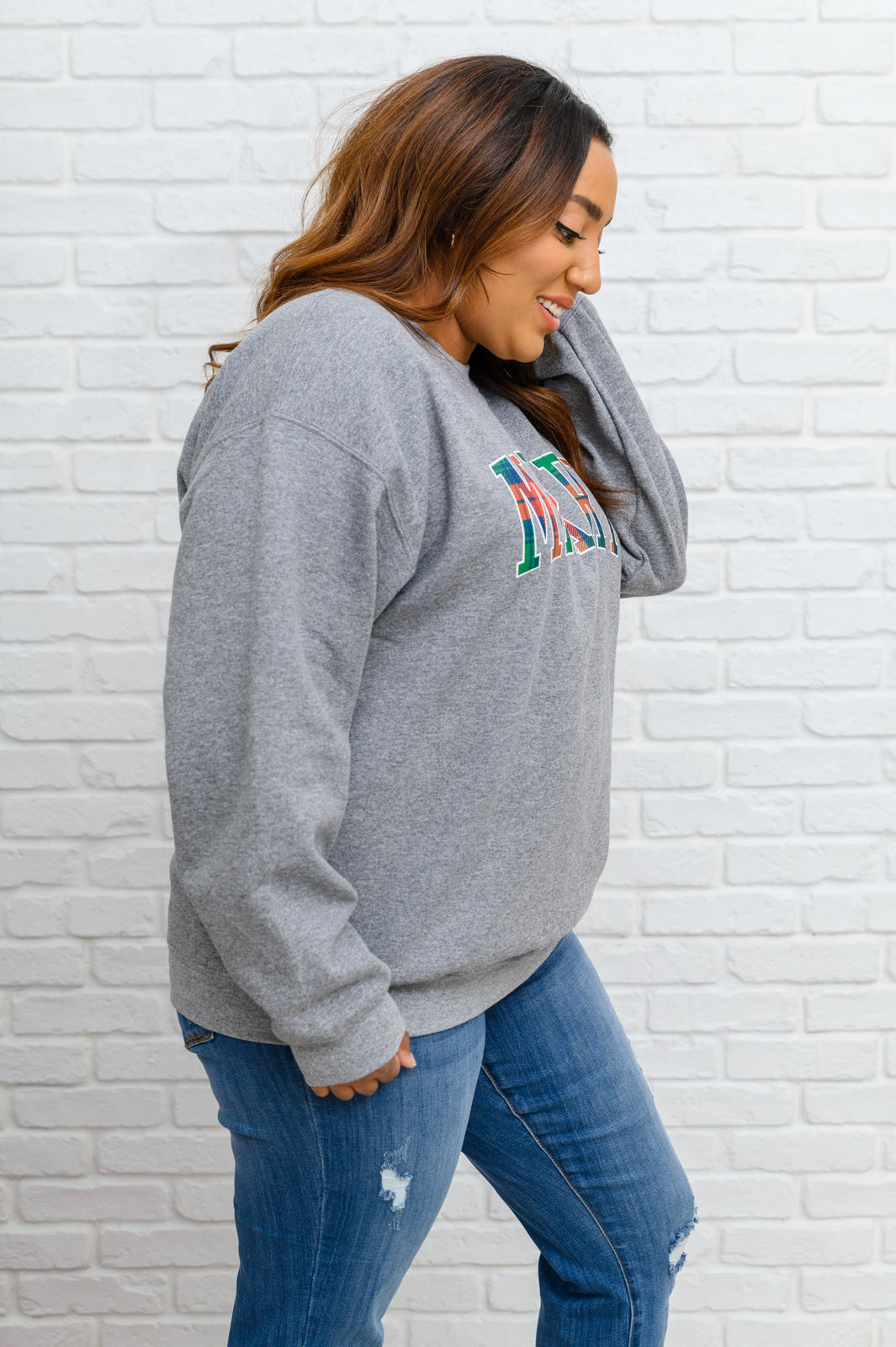 Merry Whatever Sweatshirt In Gray