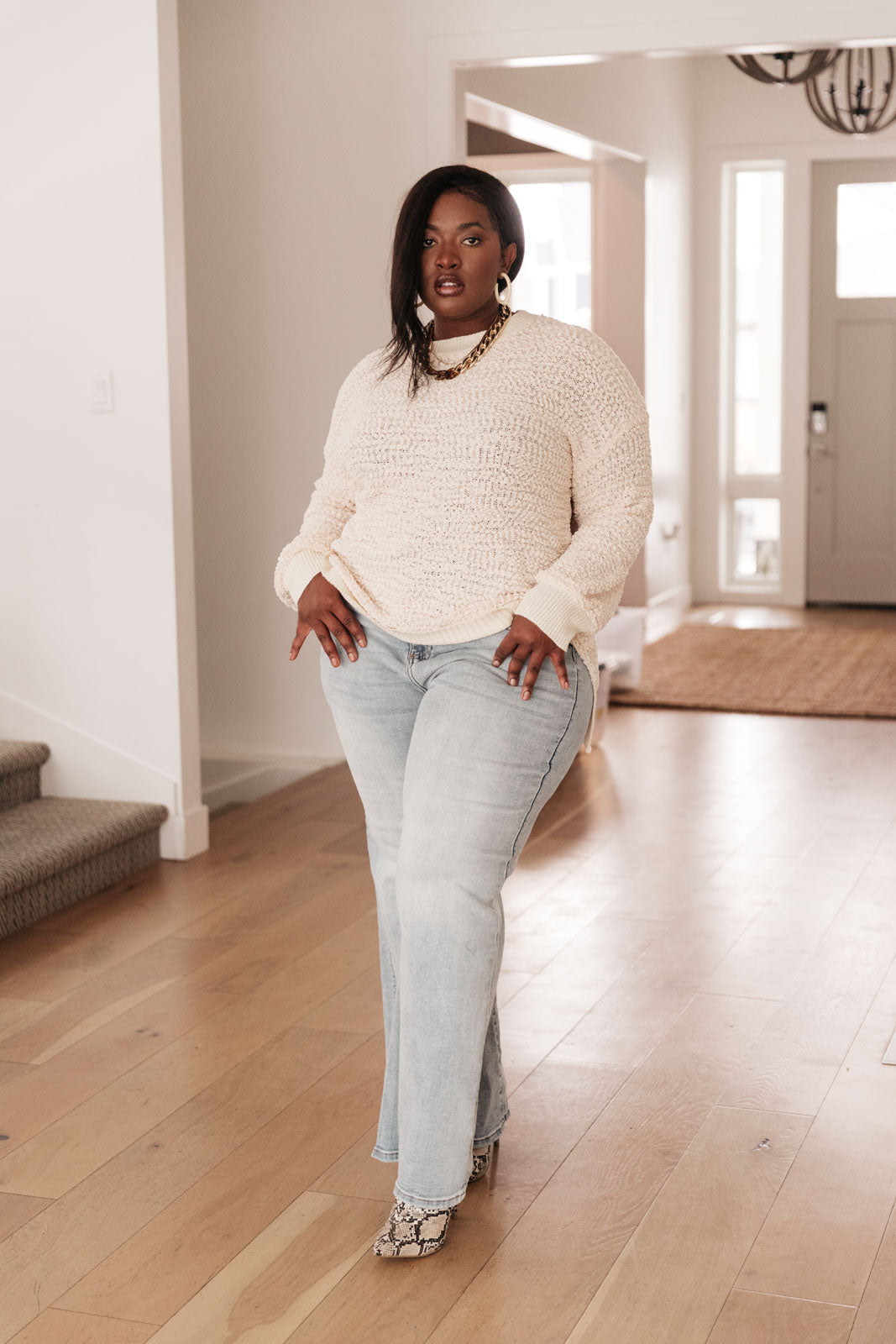 Meet Me in Monaco Sweater In Ivory