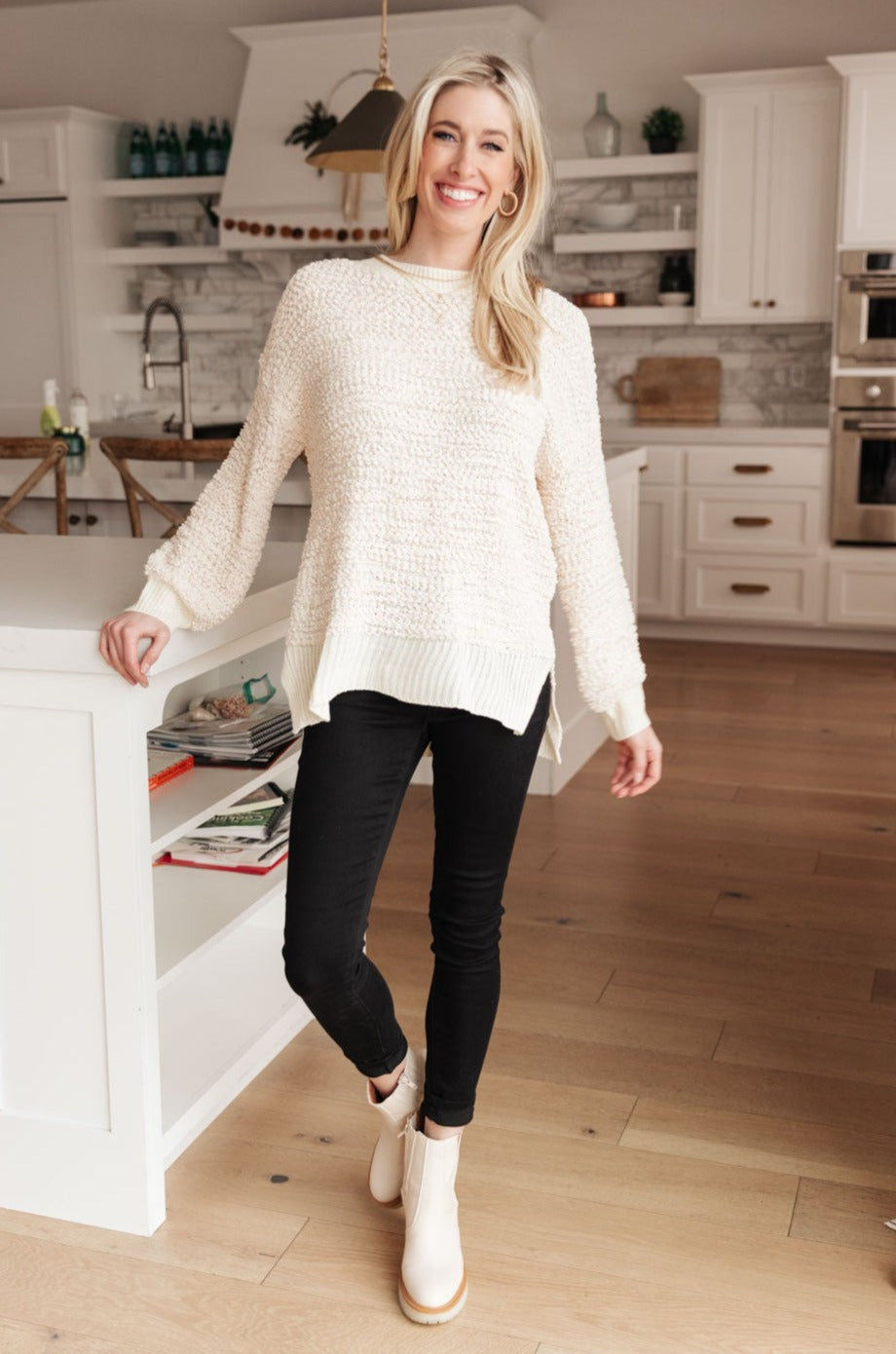 Meet Me in Monaco Sweater In Ivory
