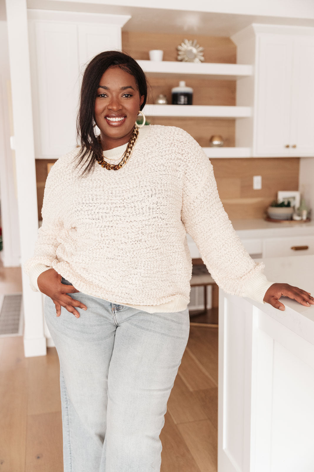 Meet Me in Monaco Sweater In Ivory Ivory 1XL