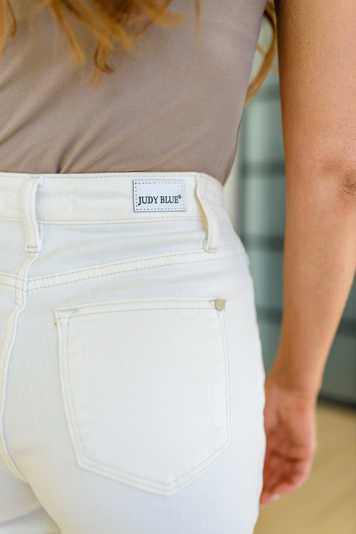 Judy Blue Don't Be Salty High Rise Wide Leg Cropped Jeans