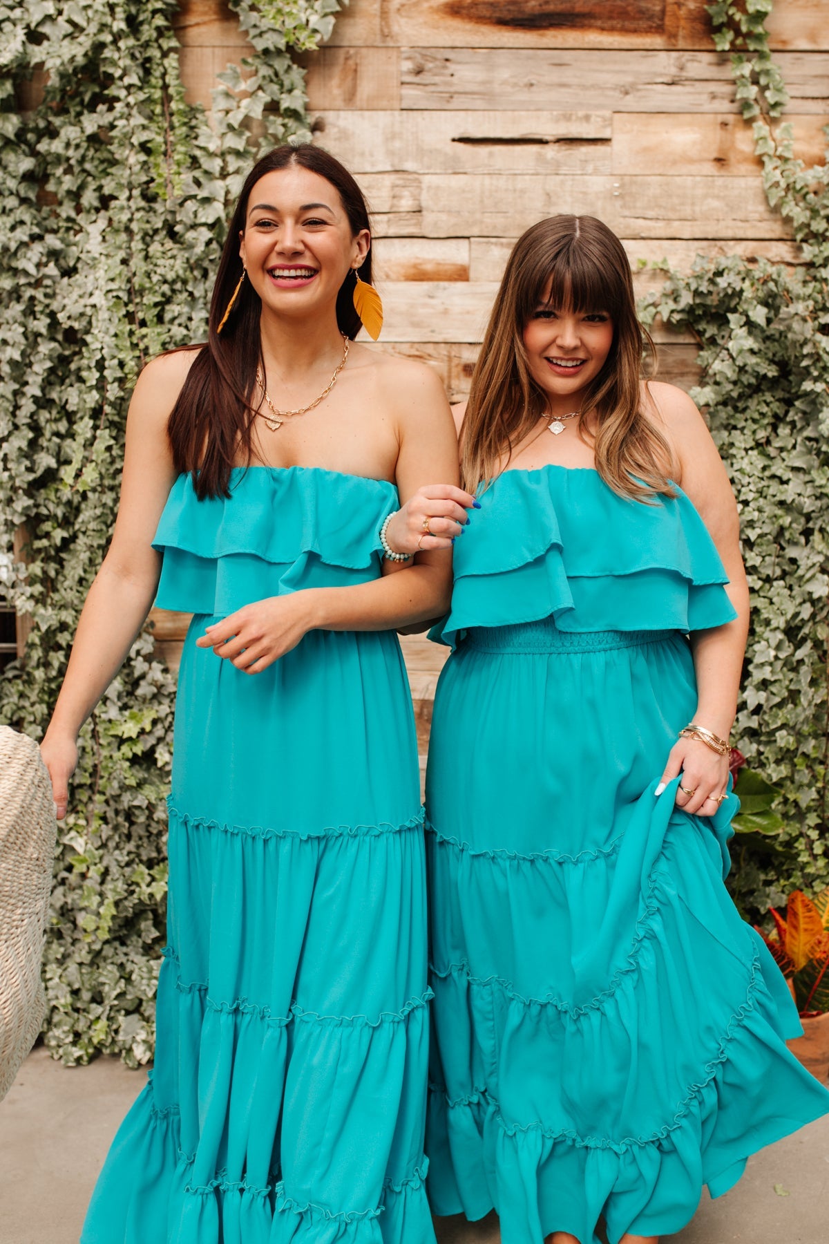 Beachside Beauty Ruffle Maxi Dress