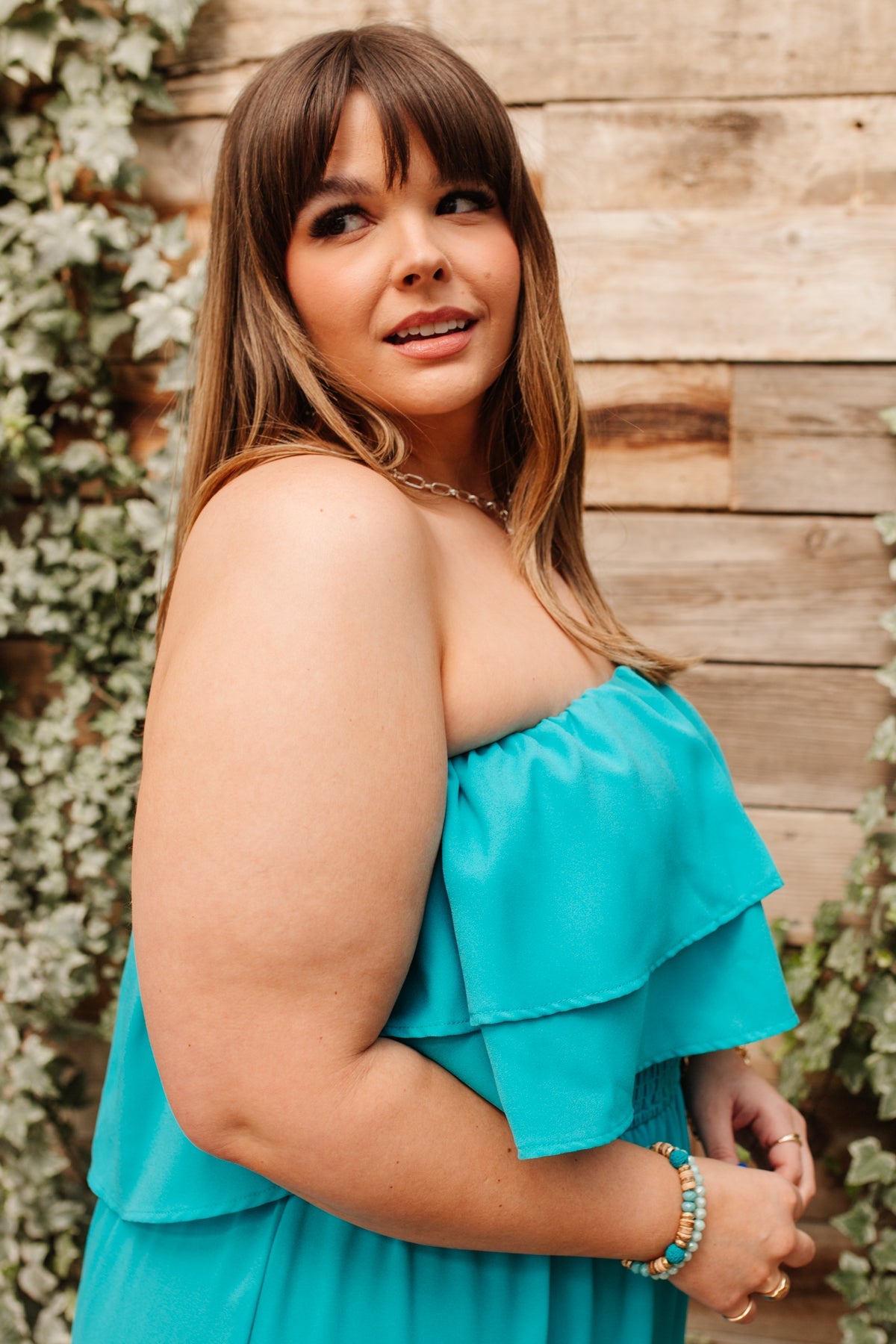 Beachside Beauty Ruffle Maxi Dress
