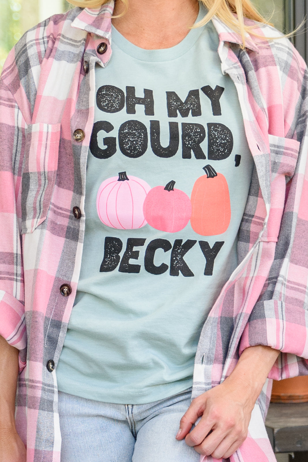 Look at That Graphic Tee In Aqua Aqua S