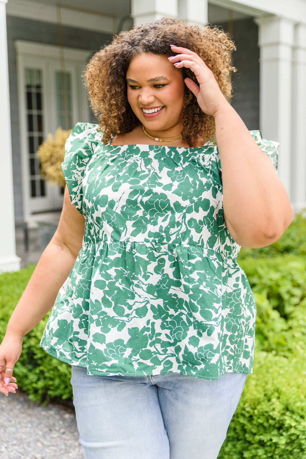 Shamrock Blossom Babydoll Top