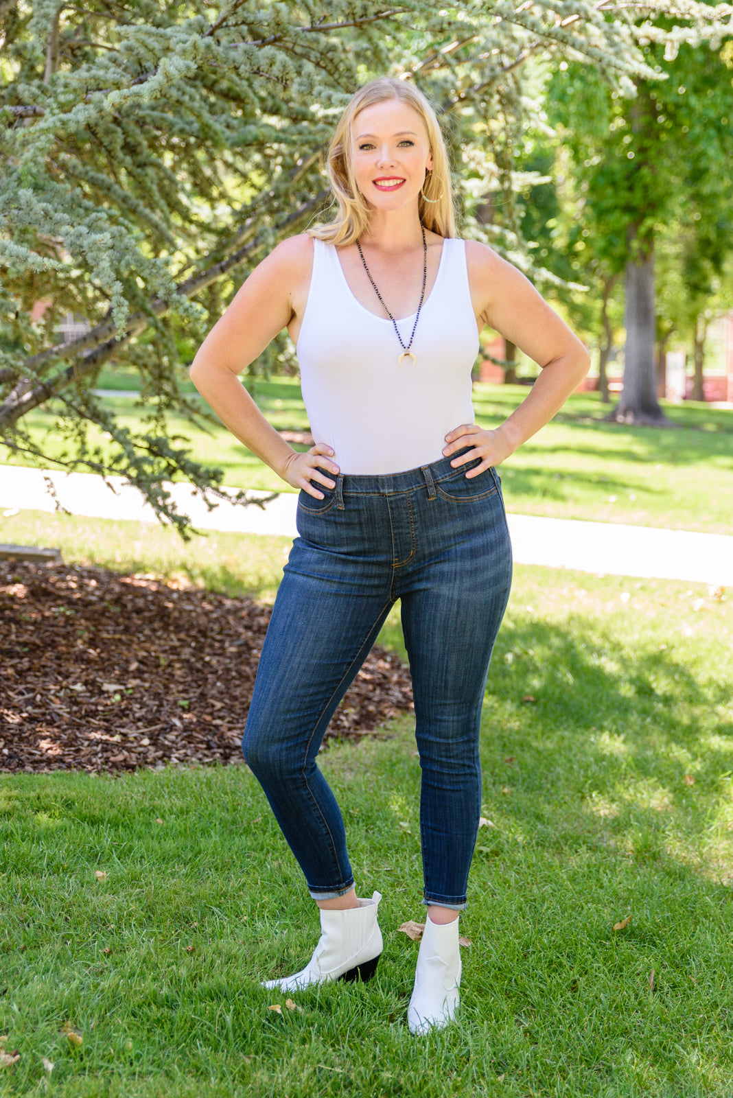 Judy Blue Easy Does It Pull-On Skinny Jeans