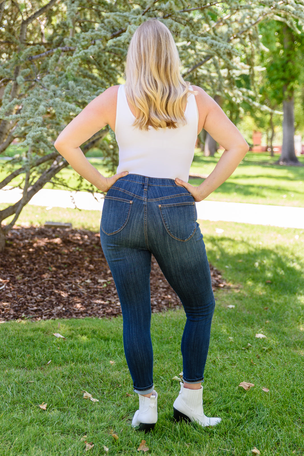 Judy Blue Easy Does It Pull-On Skinny Jeans