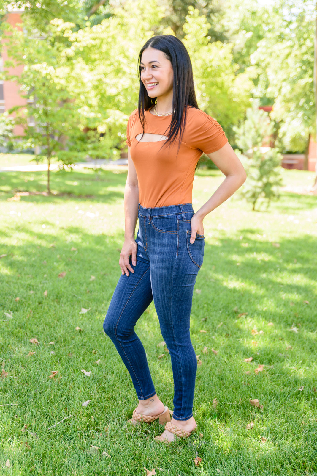 Judy Blue Easy Does It Pull-On Skinny Jeans