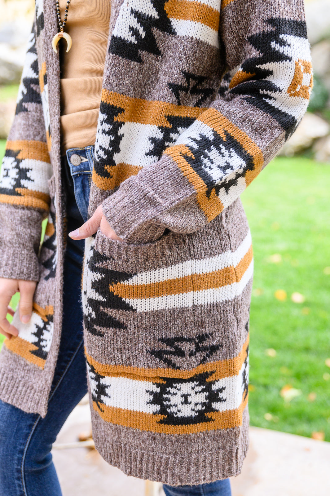 Follow the Moon Southwest Print Cardigan